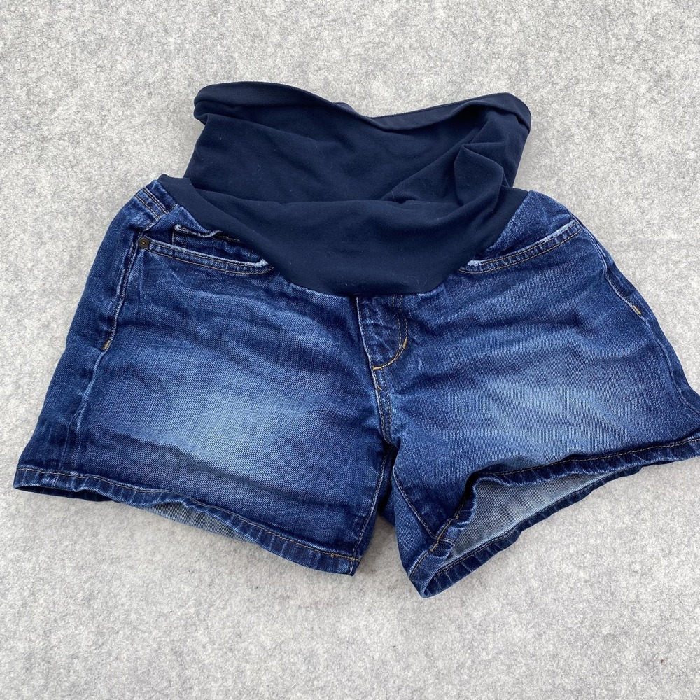 Joe's Shorts Womens 26 (26x4) Blue Denim Maternity Secret Fit Belly Cutoff
